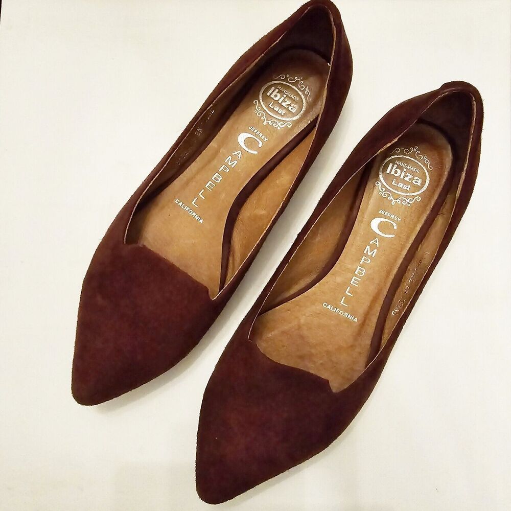 Jeffrey Campbell Revolve Maroon Pointed TOE flat 6.5